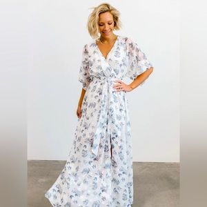 Luca Jacquard Kimono Maxi Dress